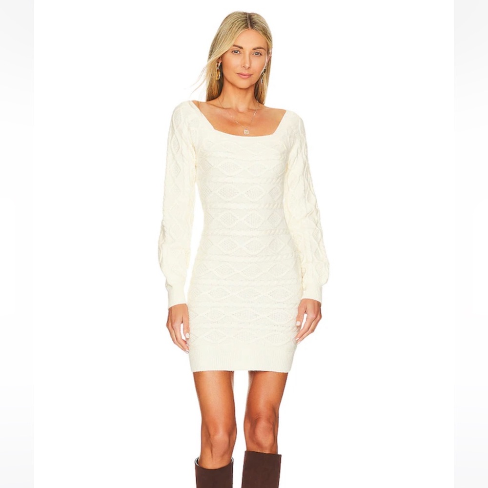 NWT Simone Cable Knit Sweater Dress